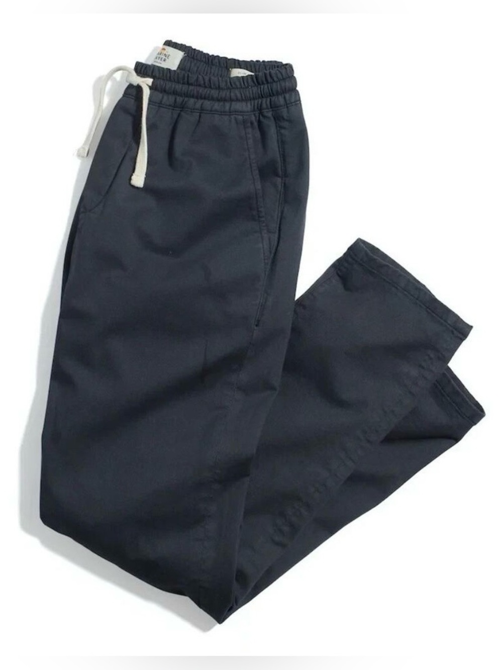 Marine Layer - Saturday Slim Athletic Fit Washed Black Pants NWT